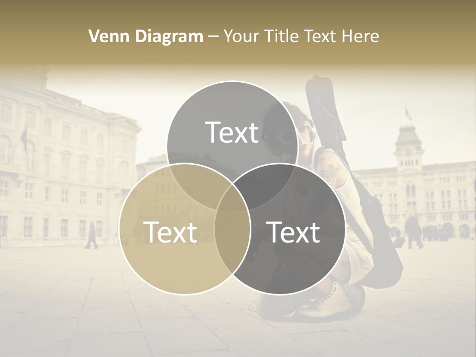 White Music Bass PowerPoint Template