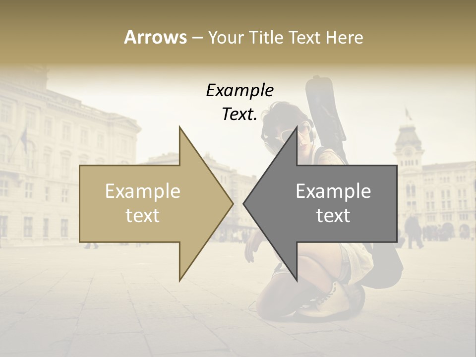 White Music Bass PowerPoint Template