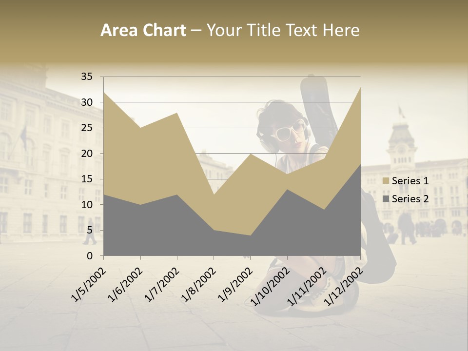 White Music Bass PowerPoint Template