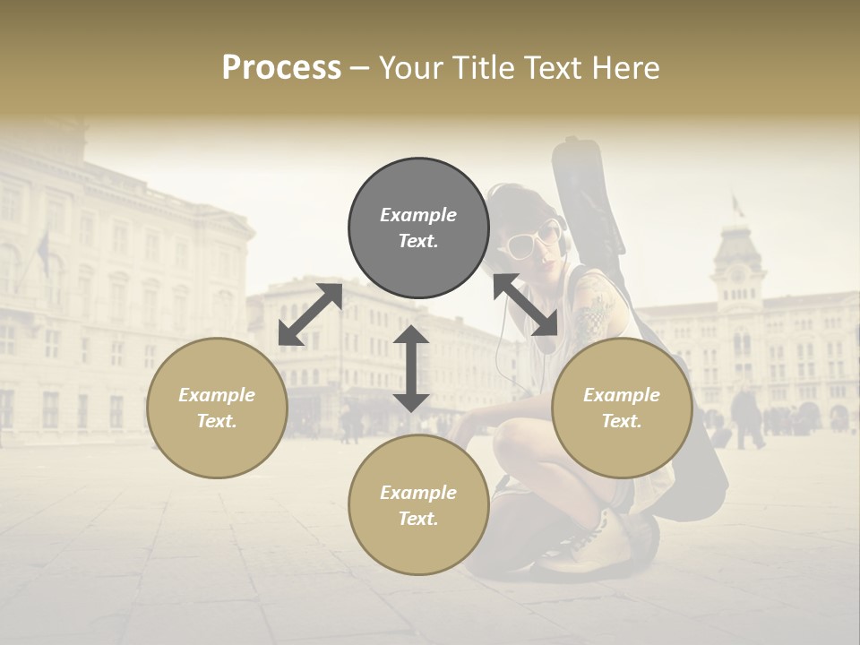 White Music Bass PowerPoint Template