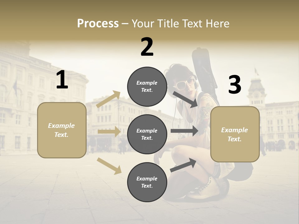 White Music Bass PowerPoint Template