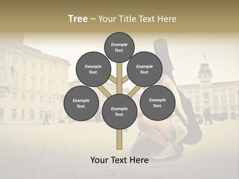 White Music Bass PowerPoint Template