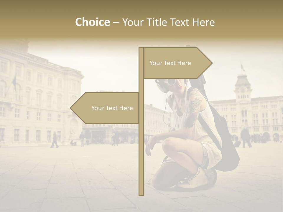 White Music Bass PowerPoint Template