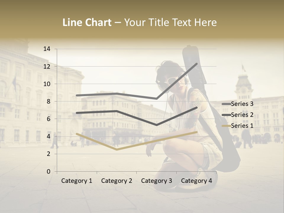 White Music Bass PowerPoint Template