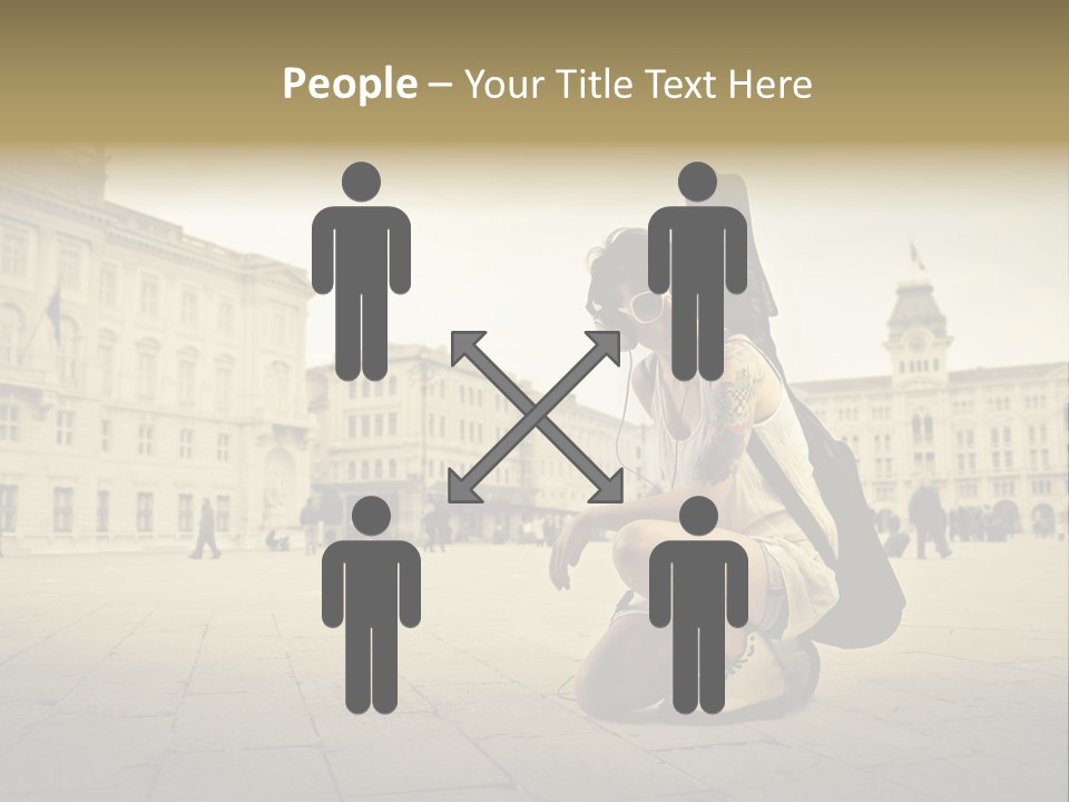 White Music Bass PowerPoint Template