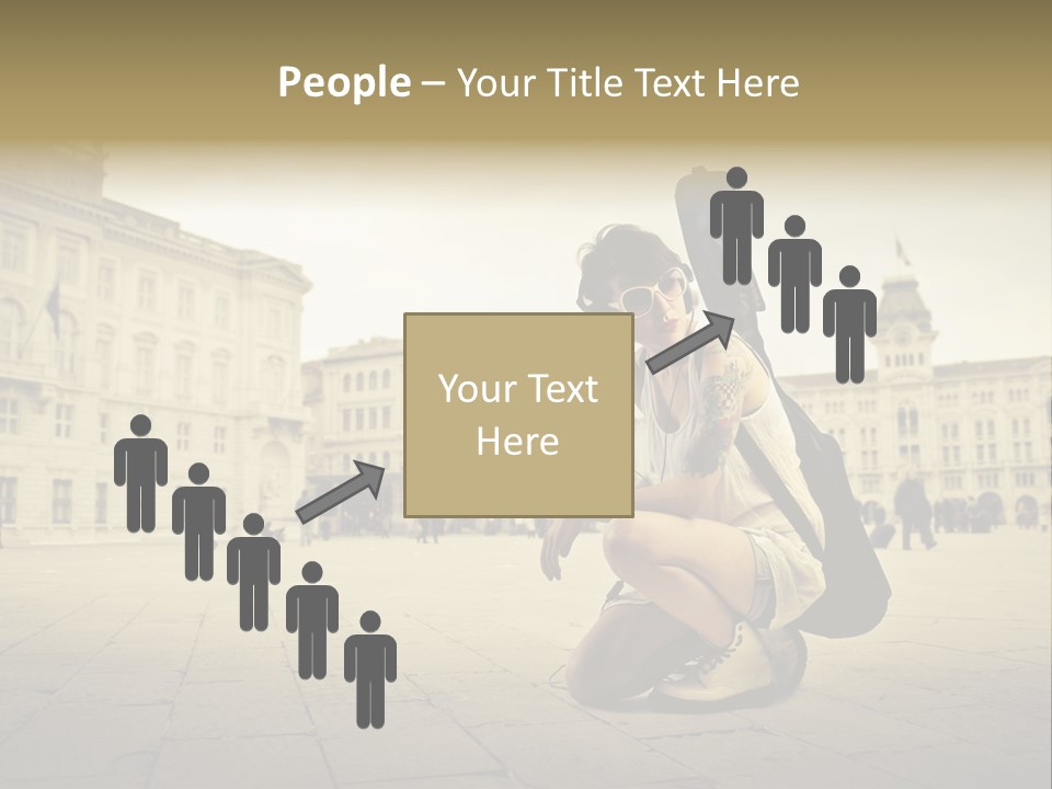 White Music Bass PowerPoint Template