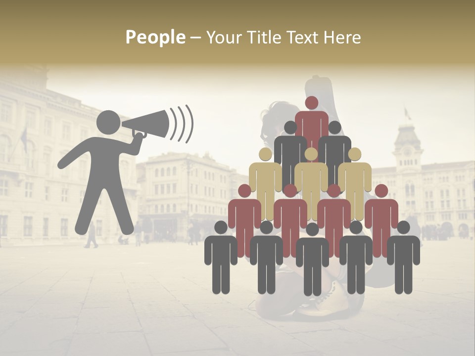 White Music Bass PowerPoint Template