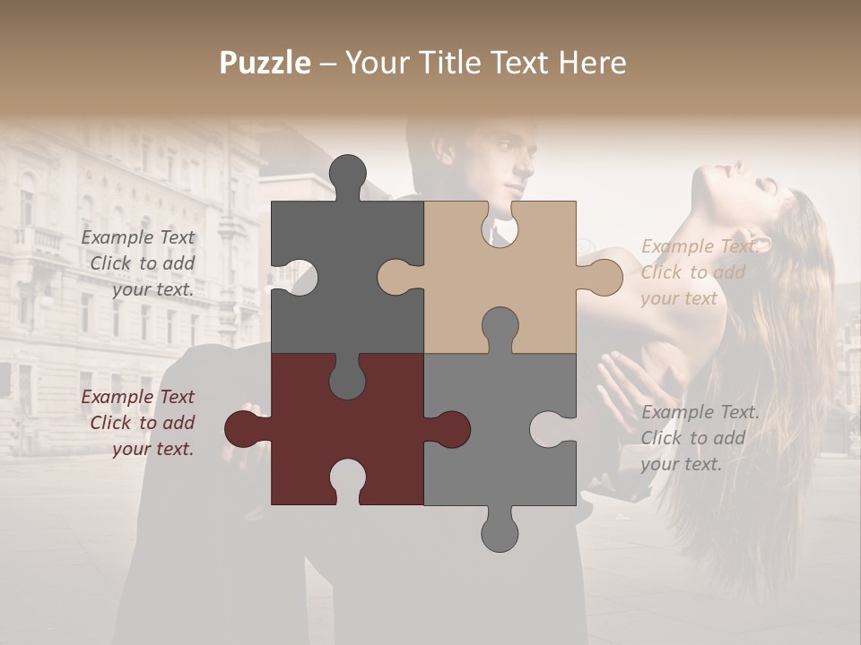 Boyfriend Love Touch PowerPoint Template