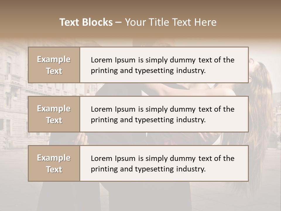 Boyfriend Love Touch PowerPoint Template