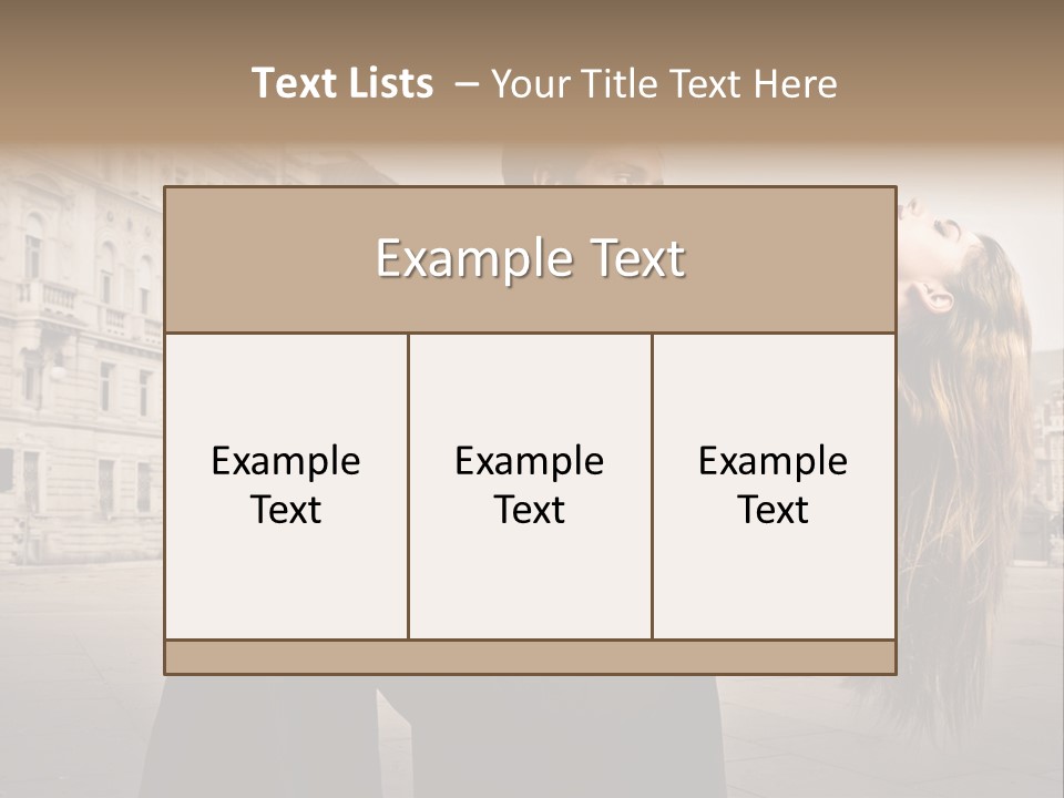 Boyfriend Love Touch PowerPoint Template