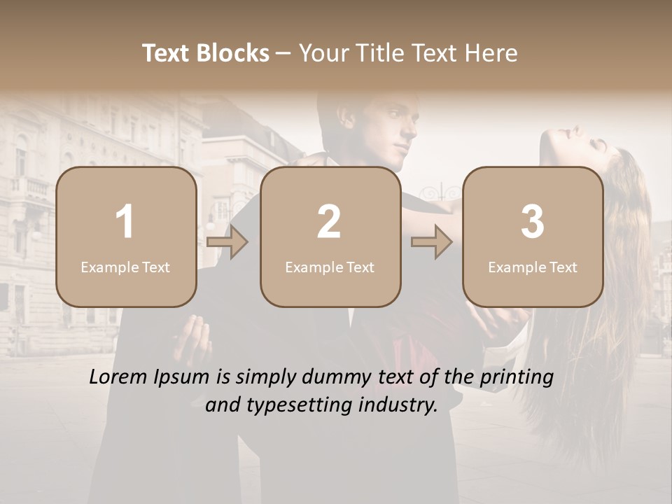 Boyfriend Love Touch PowerPoint Template