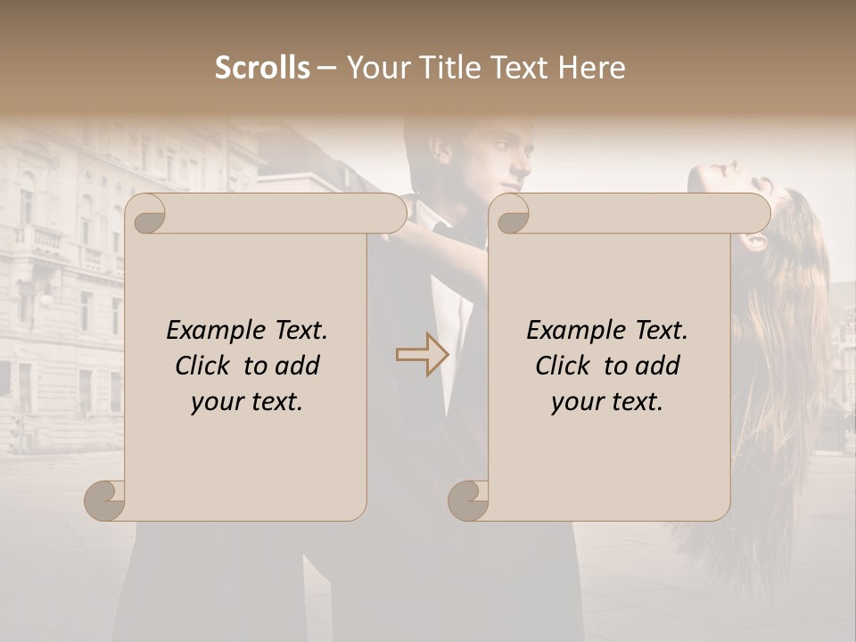 Boyfriend Love Touch PowerPoint Template