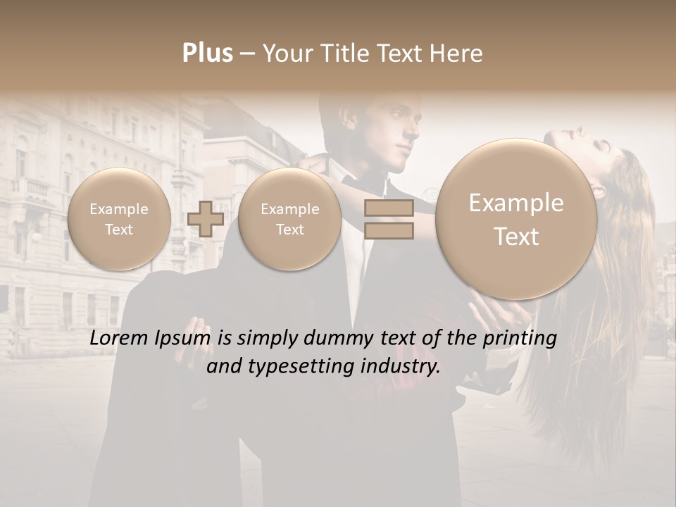 Boyfriend Love Touch PowerPoint Template
