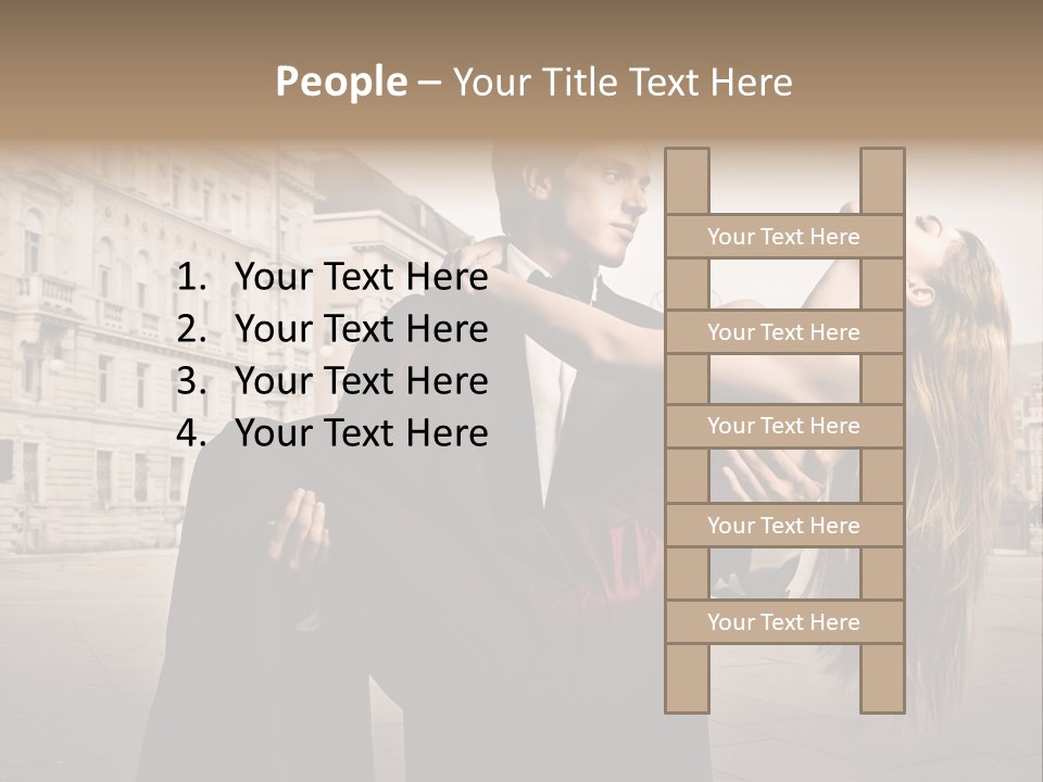 Boyfriend Love Touch PowerPoint Template