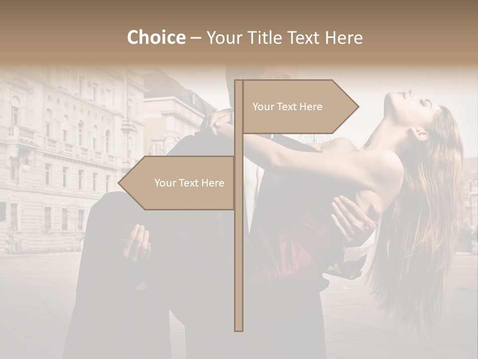 Boyfriend Love Touch PowerPoint Template