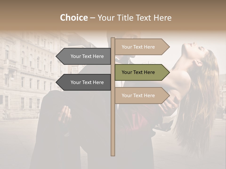 Boyfriend Love Touch PowerPoint Template