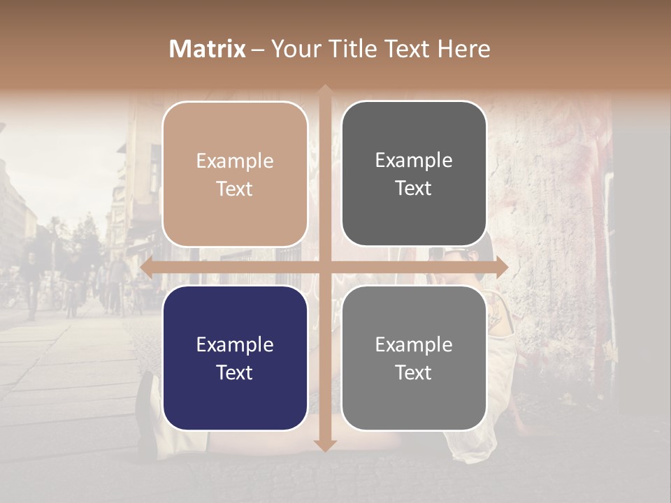 See Wall Caucasian PowerPoint Template