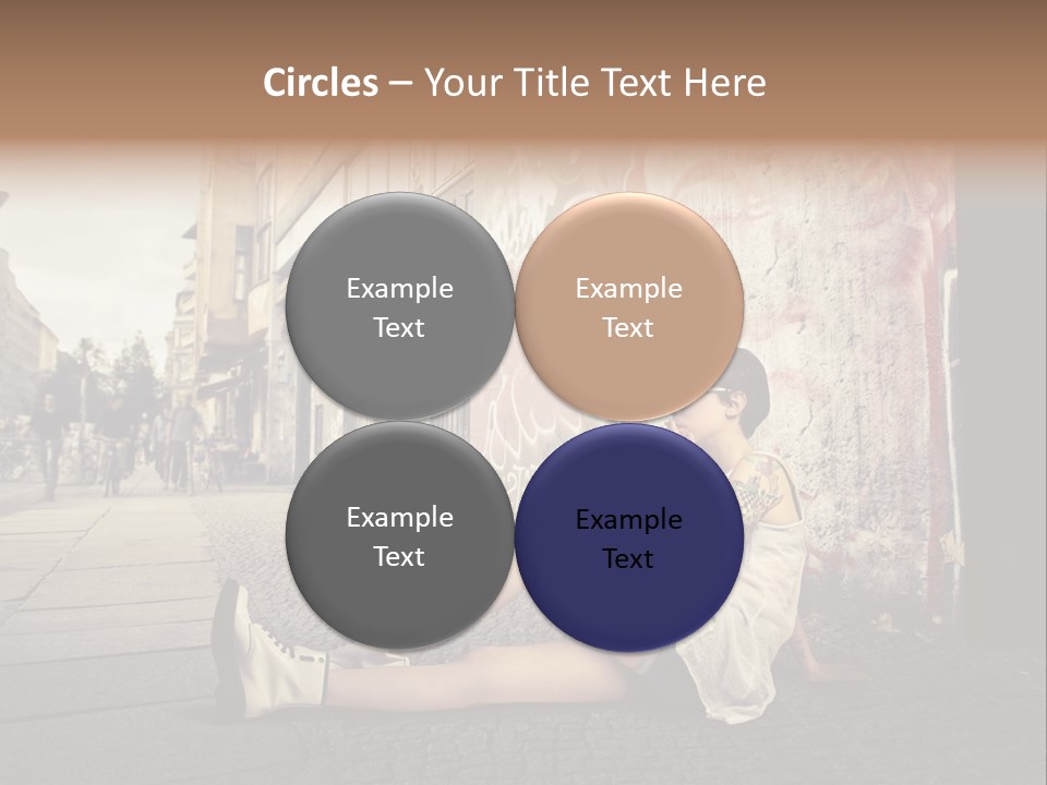 See Wall Caucasian PowerPoint Template