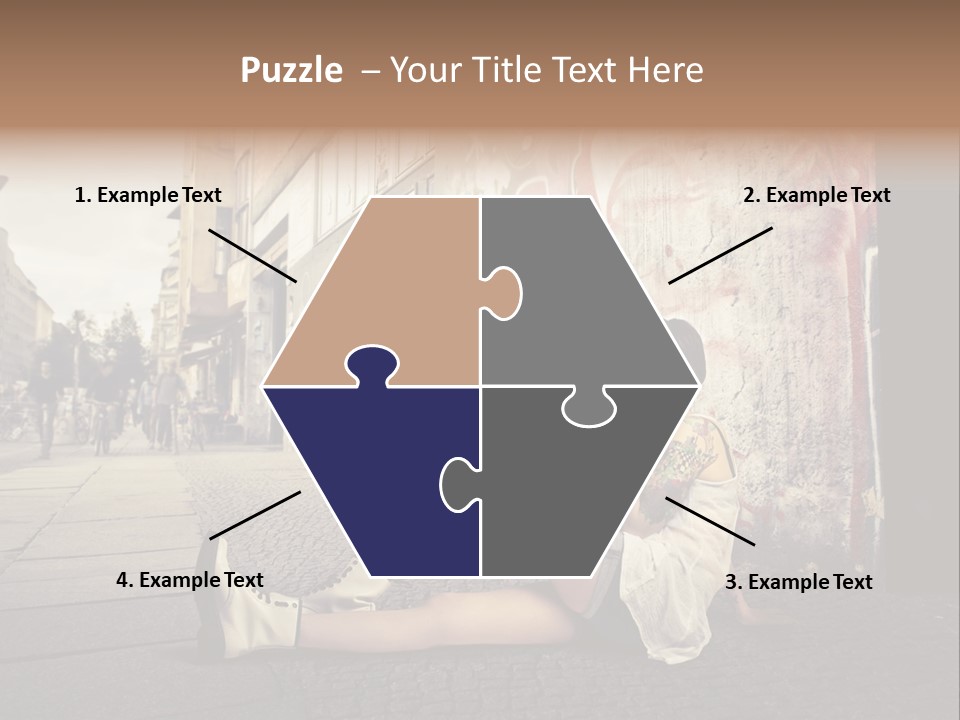 See Wall Caucasian PowerPoint Template