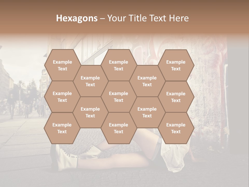 See Wall Caucasian PowerPoint Template