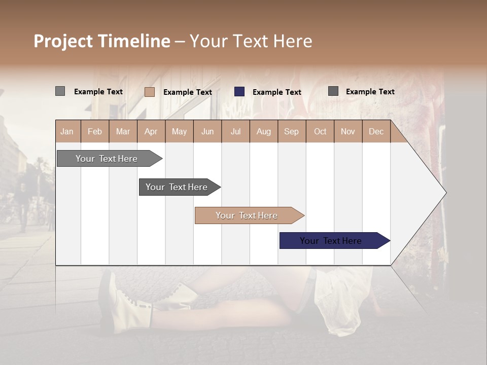 See Wall Caucasian PowerPoint Template