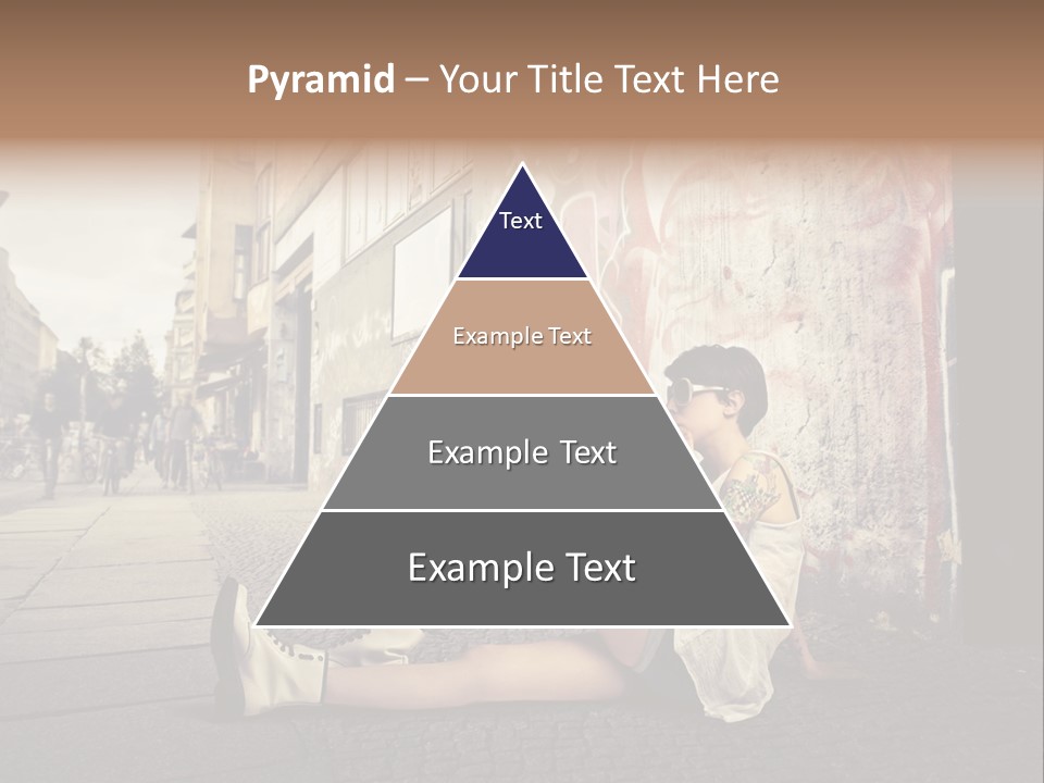 See Wall Caucasian PowerPoint Template