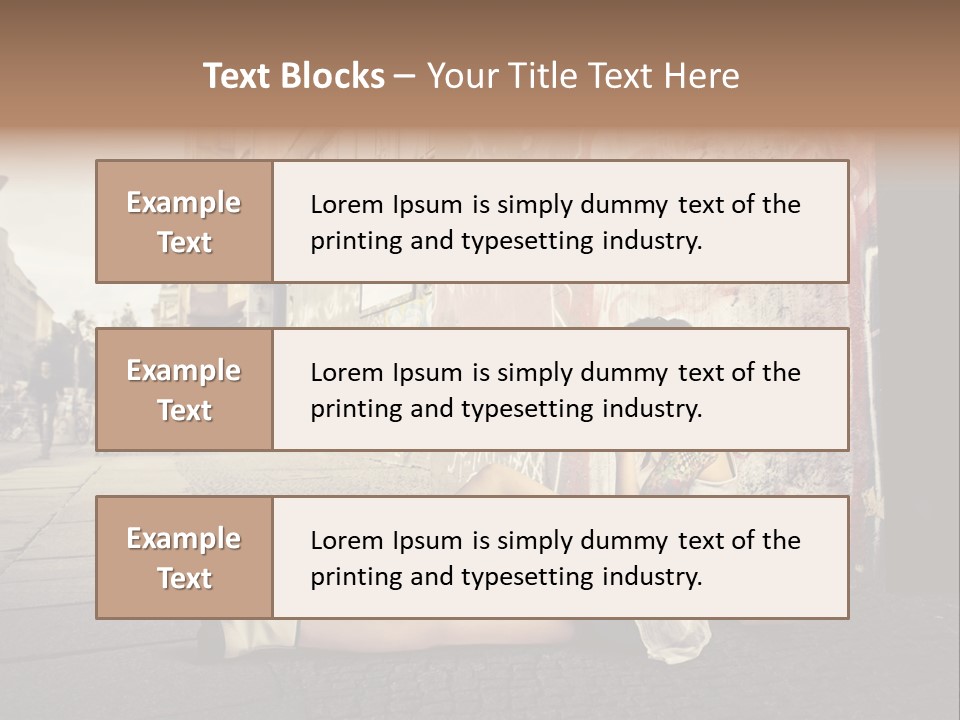 See Wall Caucasian PowerPoint Template