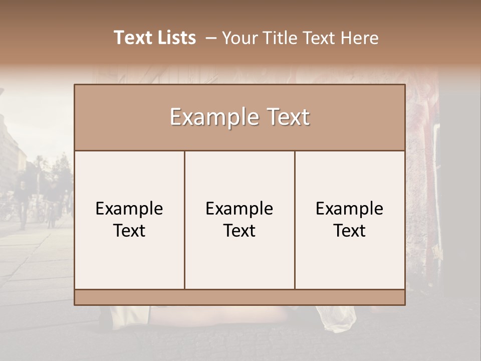 See Wall Caucasian PowerPoint Template