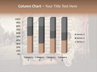 See Wall Caucasian PowerPoint Template