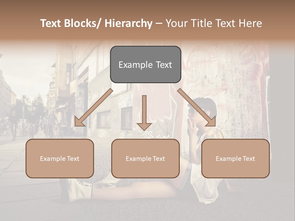 See Wall Caucasian PowerPoint Template