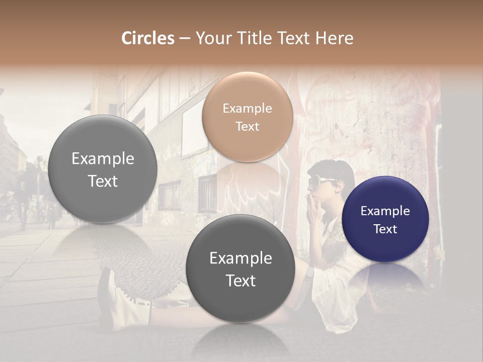 See Wall Caucasian PowerPoint Template