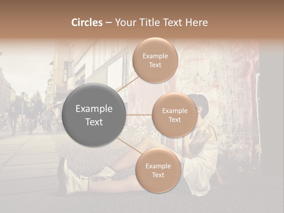 See Wall Caucasian PowerPoint Template