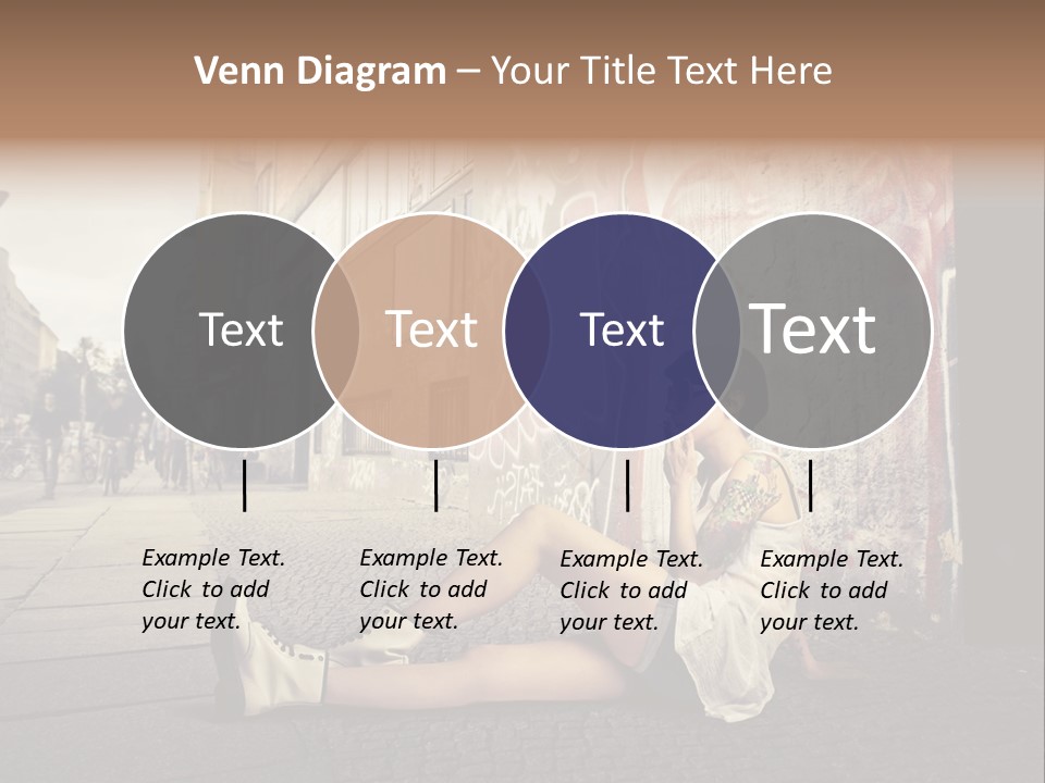 See Wall Caucasian PowerPoint Template