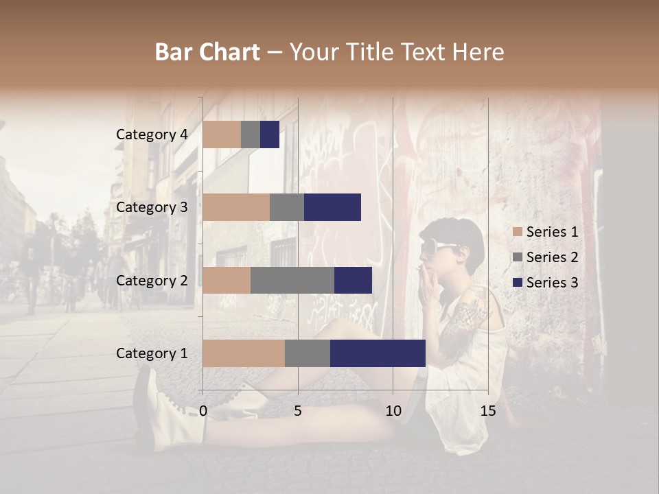 See Wall Caucasian PowerPoint Template