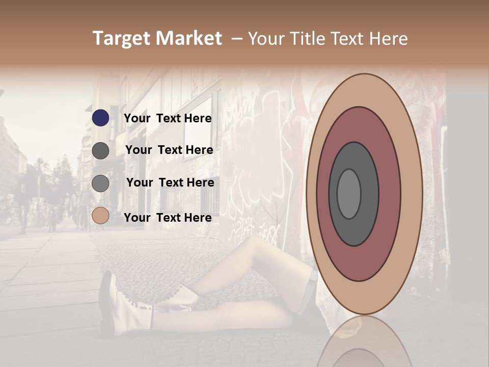 See Wall Caucasian PowerPoint Template