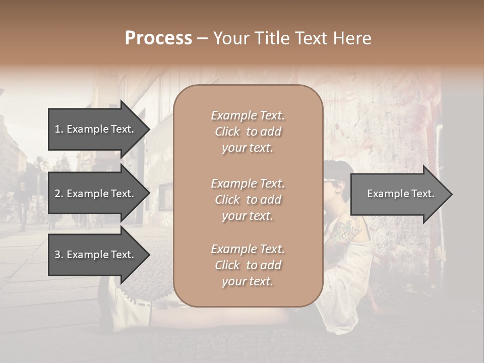 See Wall Caucasian PowerPoint Template