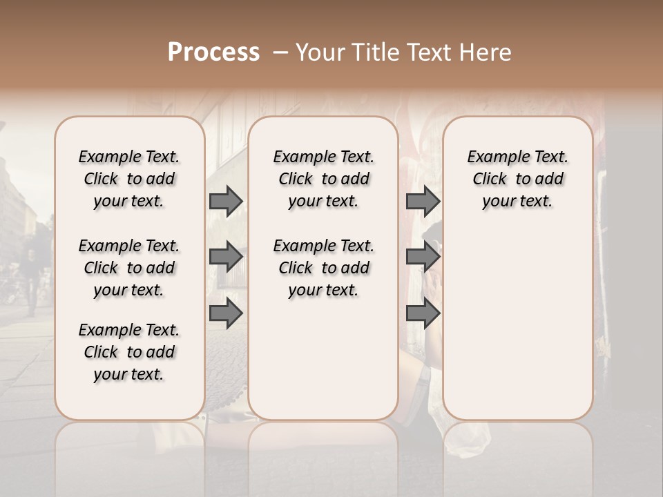 See Wall Caucasian PowerPoint Template