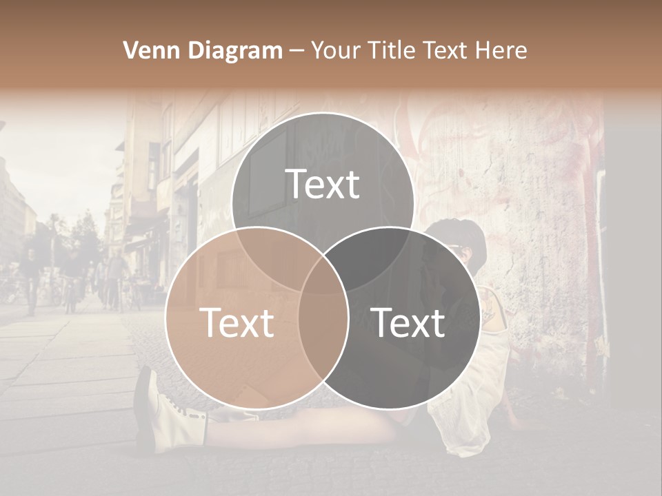See Wall Caucasian PowerPoint Template