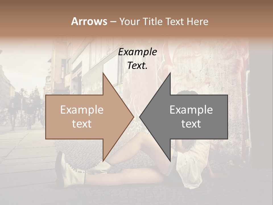 See Wall Caucasian PowerPoint Template