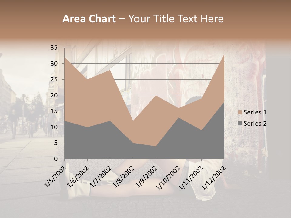 See Wall Caucasian PowerPoint Template