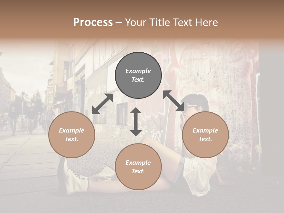 See Wall Caucasian PowerPoint Template