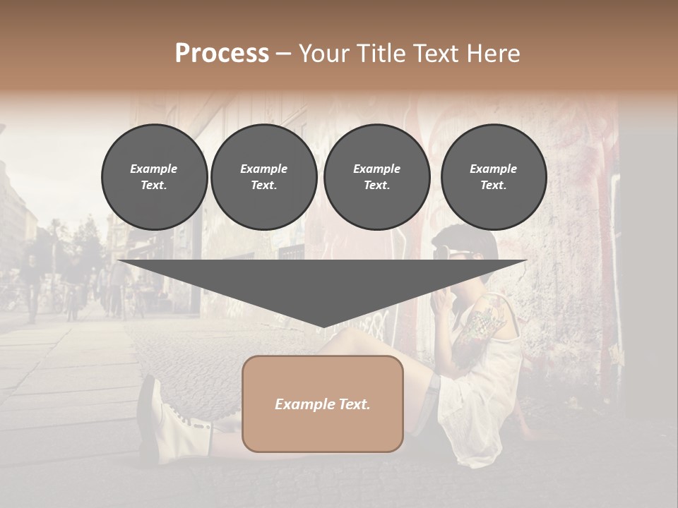 See Wall Caucasian PowerPoint Template