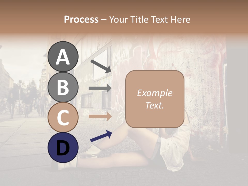 See Wall Caucasian PowerPoint Template