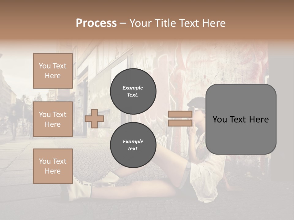 See Wall Caucasian PowerPoint Template