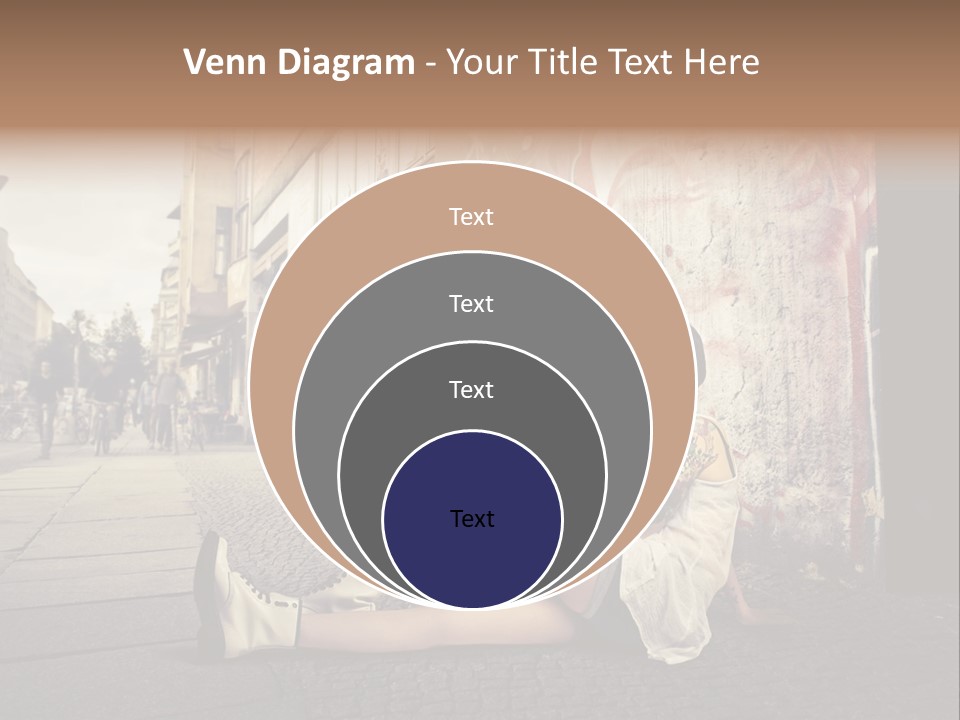 See Wall Caucasian PowerPoint Template