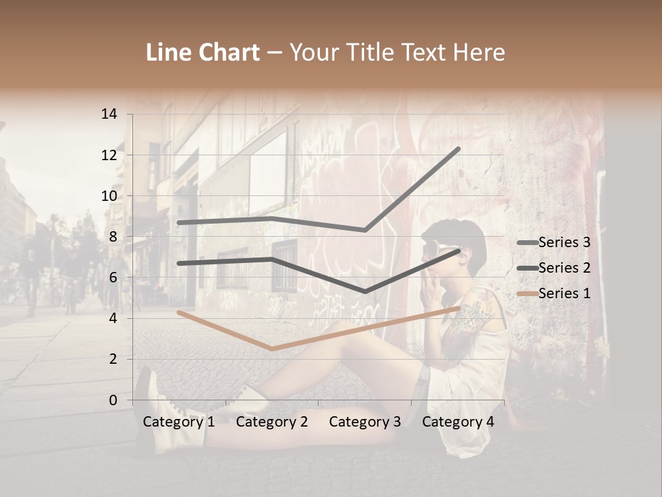 See Wall Caucasian PowerPoint Template