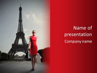 Rich Walk Dress PowerPoint Template