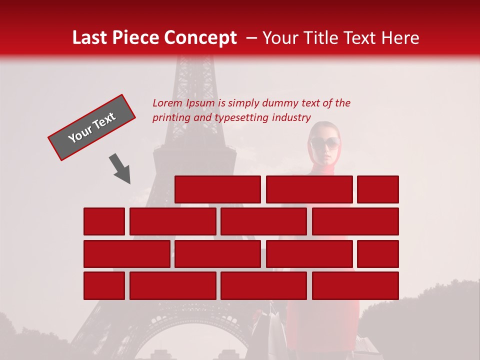 Rich Walk Dress PowerPoint Template