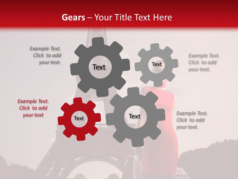 Rich Walk Dress PowerPoint Template