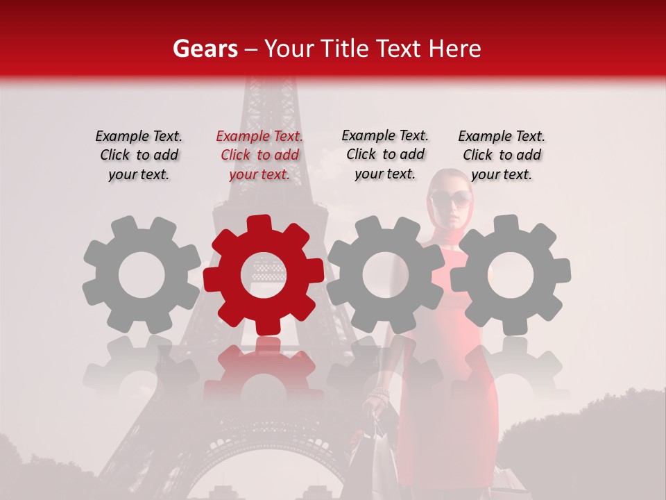 Rich Walk Dress PowerPoint Template